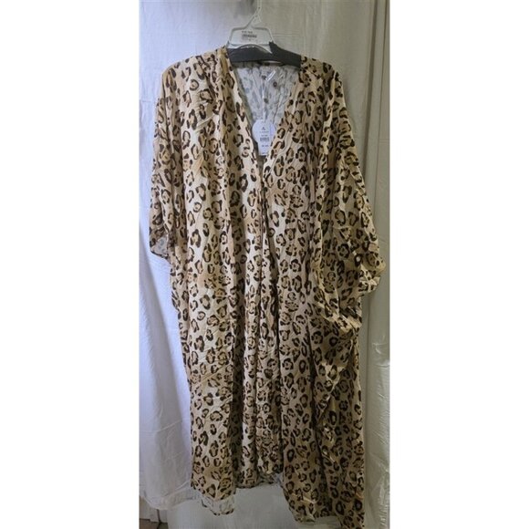 NWT PilyQ Q Jennifer O/S Leo Leopard Kimono Swim Cover-Up 125431 - Picture 8 of 8